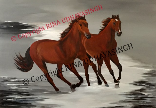 Two to Tango, Acrylic on Canvas (70X100)